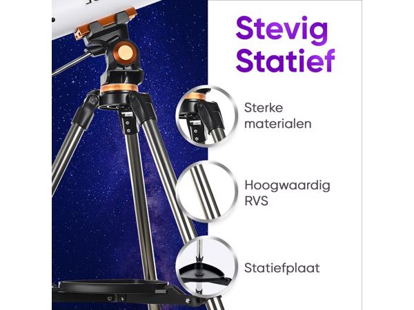 Telescoop - 525x Vergroting - Sterrenkijker - Inclusief app