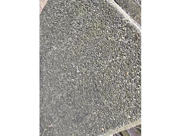 Gratis af te halen: 25m2 betonnen terrastegels wildverband