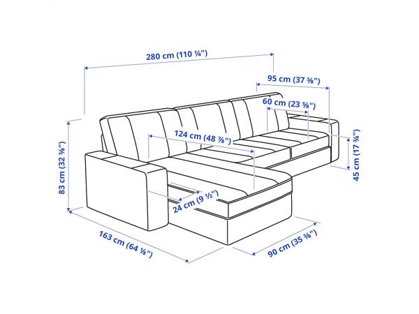 3-zitsbank van Ikea - KIVIK