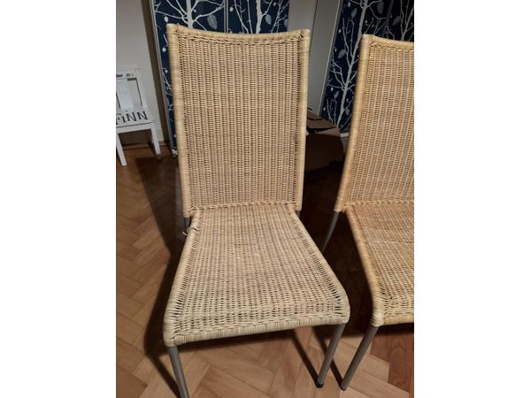 3 Rotan stoelen