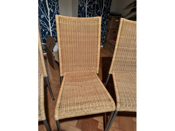 3 Rotan stoelen