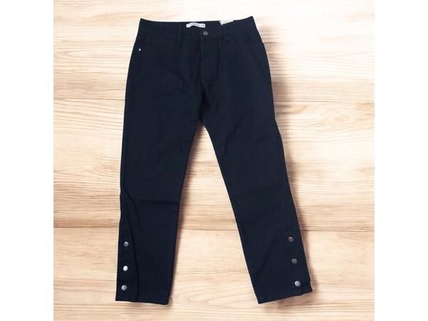 Laulia jeans zwart met sier druk knopen M/38