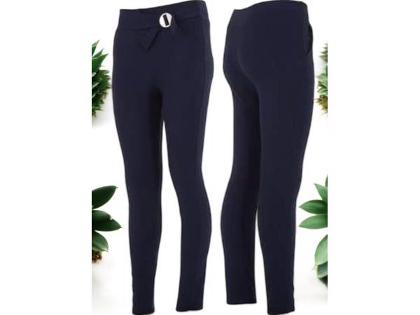 Fashion legging effen donkerblauw S/M