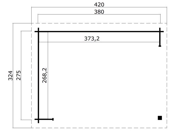 Overkapping Lara 380x275