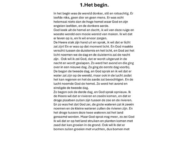 Kinderbijbel nieuw uitgebracht deel 1