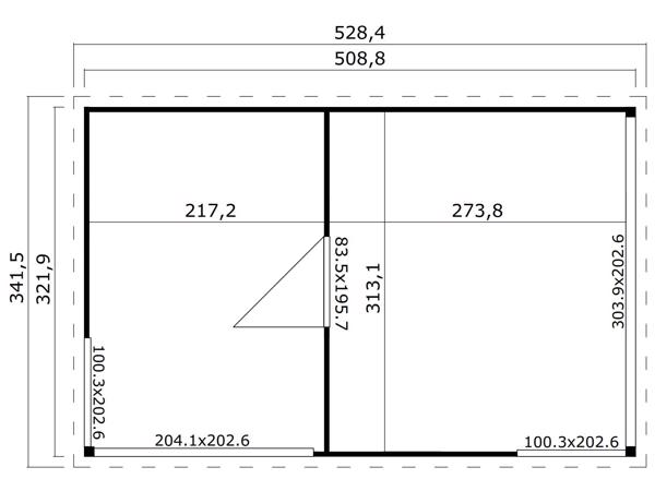 Nieuw luxe blokhut Domeo 3 Set