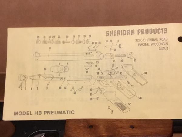 Benjamin-Sheridan Pomp pistool  Kaliber 20  5 mm