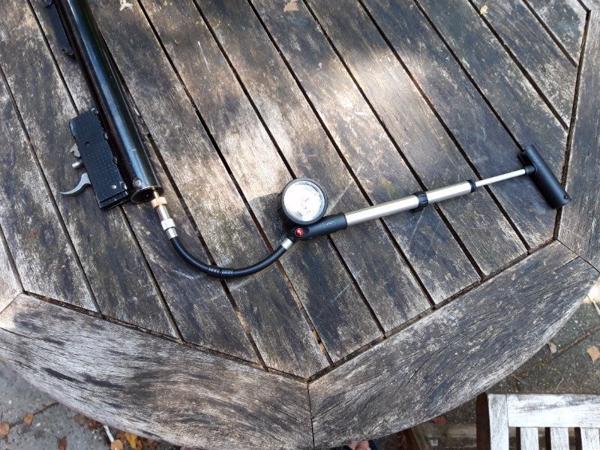 Pomp voor luchtbuks Weihrauch HW90 HW 90 met Theoben gasveer