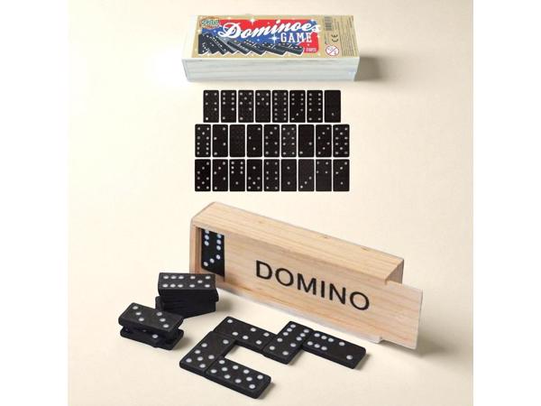 Klassieke Domino spel in houten doos bordspel