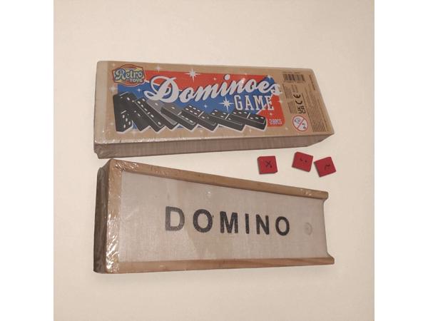 Klassieke Domino spel in houten doos bordspel