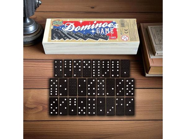 Klassieke Domino spel in houten doos bordspel