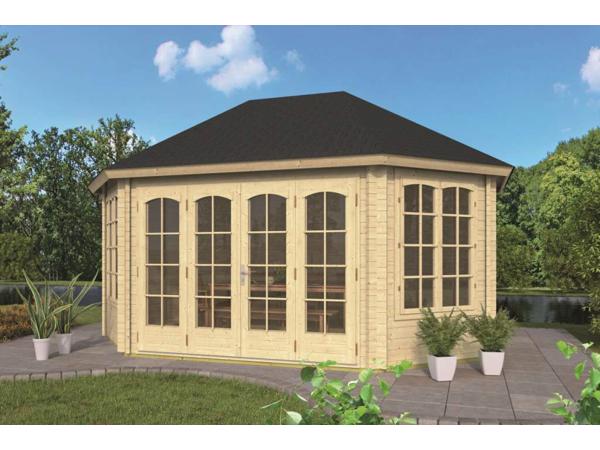 Blokhut - Tuinhuis Gudrun | 44 mm | vuren onbehandeld