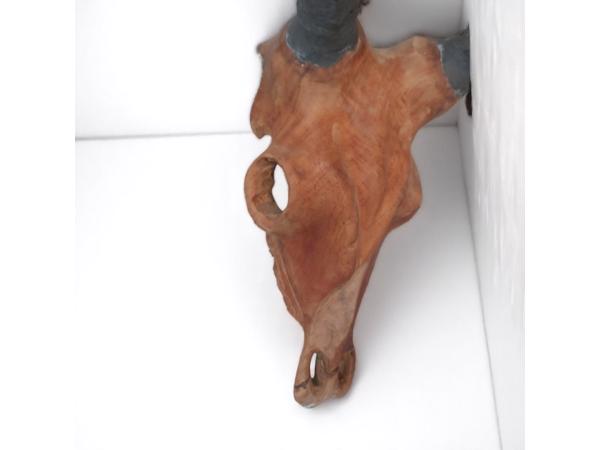 dierenkop bruin grijs 80x45x31cm