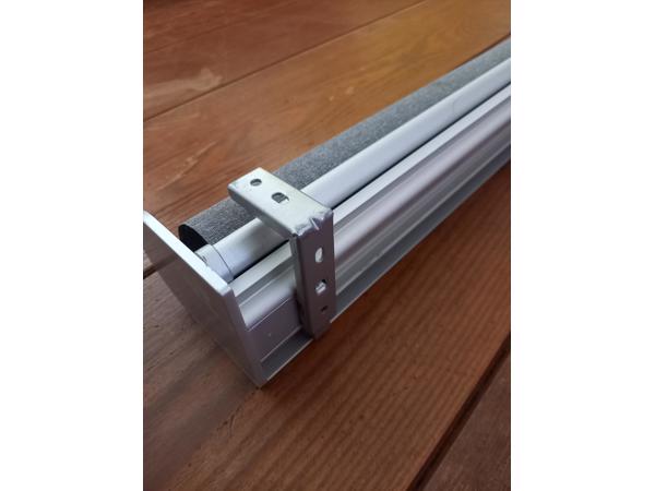 Rolgordijn 140x190 cm (bxh), grijs, verduisterend