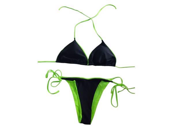 Bikini neon groen zwart L