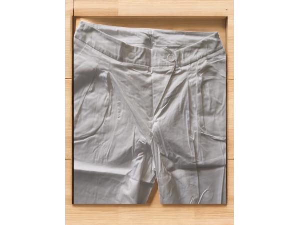 Broek wit met hoge taille L