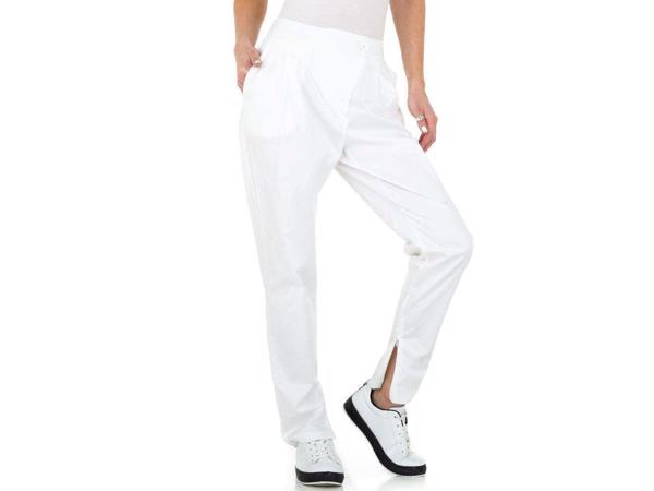 Broek wit met hoge taille L