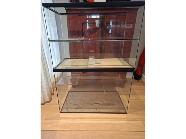 Aquarium en glazen hokken voor knaagdieren of reptielen