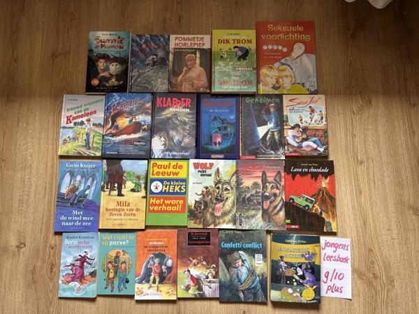 Leesboeken jongens 9 plus 10 plus, los te koop.