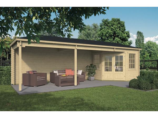 Blokhut - Tuinhuis Gretel | 44 mm | vuren onbehandeld