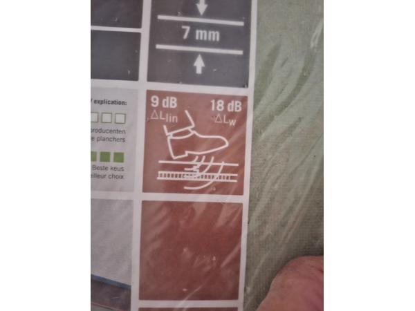 Ondervloerplaten voor parket en/of laminaatvloer.
