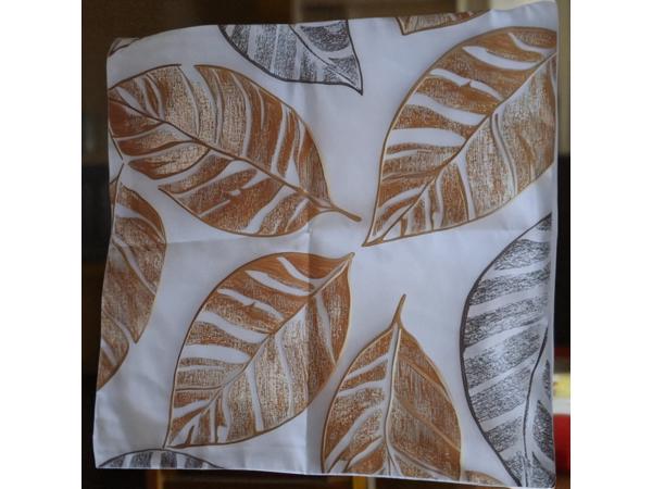 Set van 4 kussenhoezen grijs wit goud 40x40cm