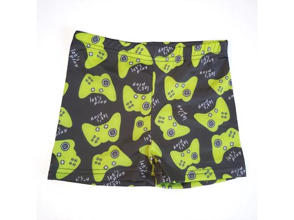 Jongens zwembroek game controller zwart groen 98/104 - 3-4 j