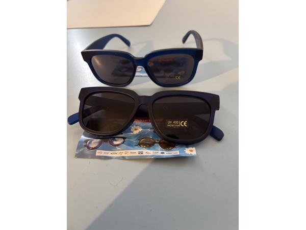 Zonnebril dames heren blauw montuur UV 400 cat 3