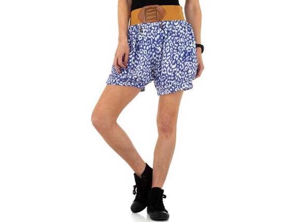 Korte broek blauw wit L/XL