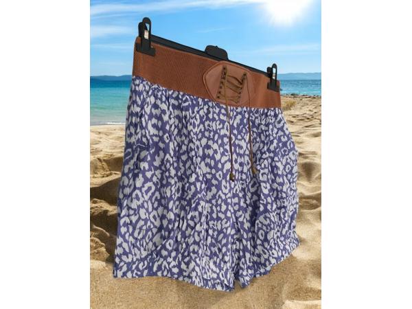 Korte broek blauw wit L/XL