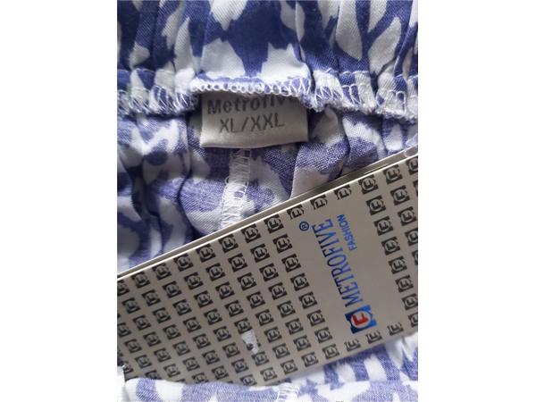 Korte broek blauw wit L/XL