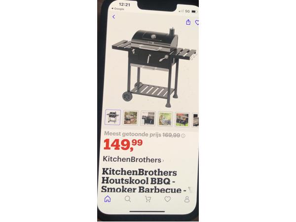 Te koop kitchenBrothers houtskool BBQ