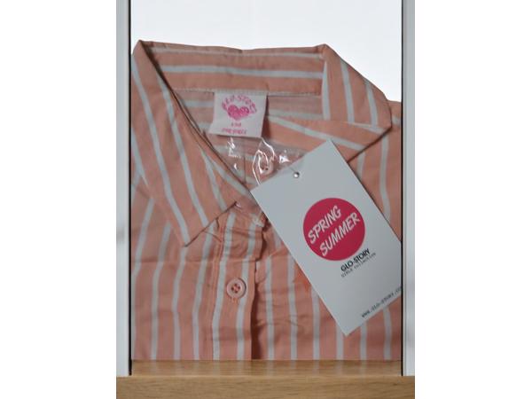 Glo-Story 100% rayon meisjes blouse jurk roze 128