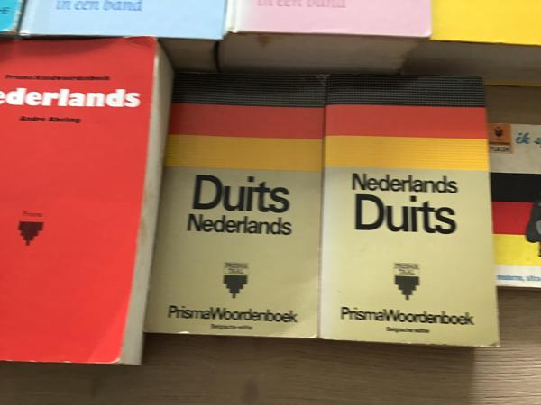 Verschillende woordenboeken v. frans,duits,engels,nederlands