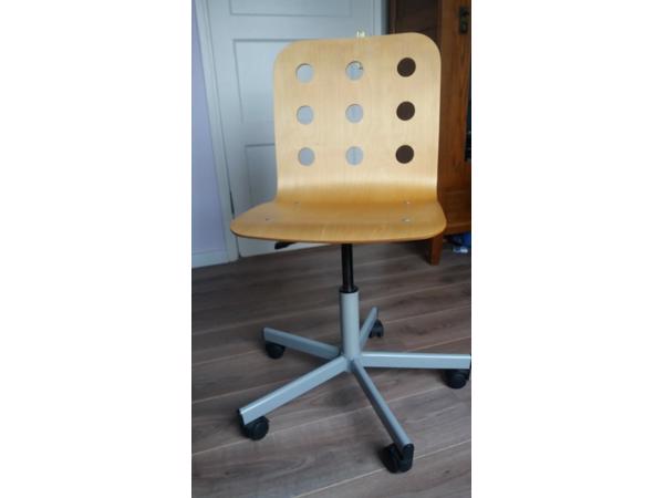 IKEA bureaustoel Jules berken/zilver