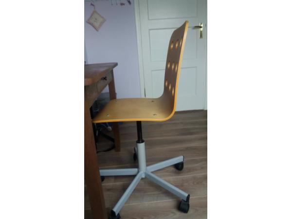 IKEA bureaustoel Jules berken/zilver