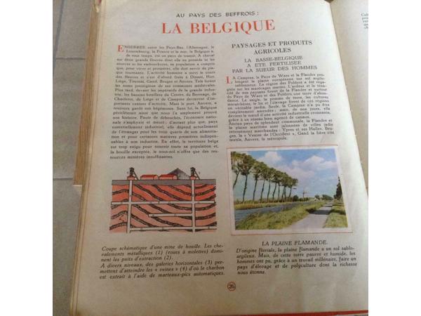 2 BOEKEN;LA GEOGRAPHIE d/L BELGIQUE,2 LIVRES anciens