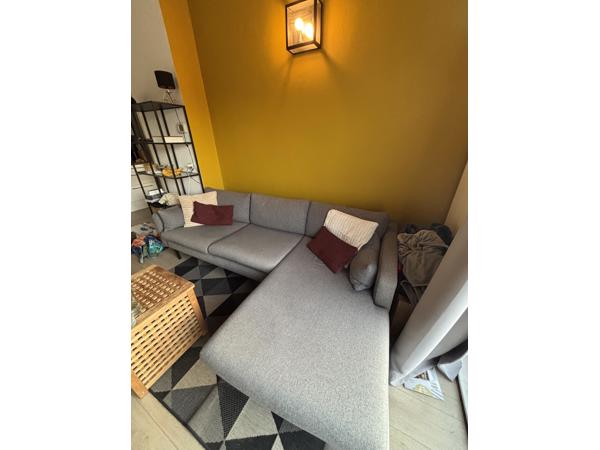 Bank met chaisse longue