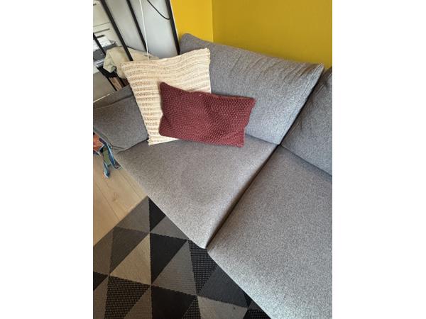 Bank met chaisse longue