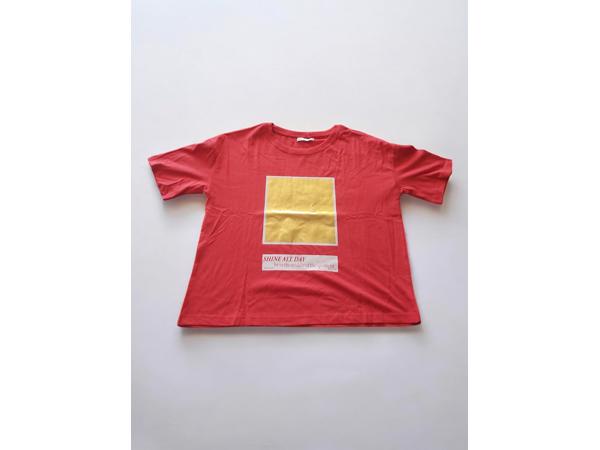 Glo-Story t-shirt Shine all day rood goud S/36