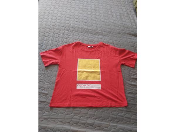 Glo-Story t-shirt Shine all day rood goud S/36