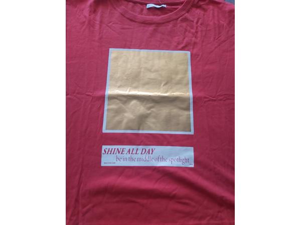 Glo-Story t-shirt Shine all day rood goud S/36