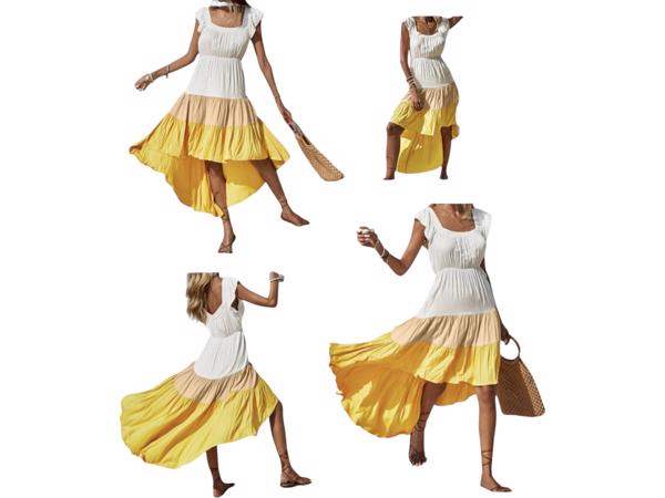 Zomerjurk met sleep maat L