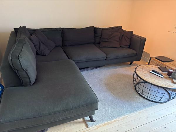 Goossens hoek/ chaise longue bank