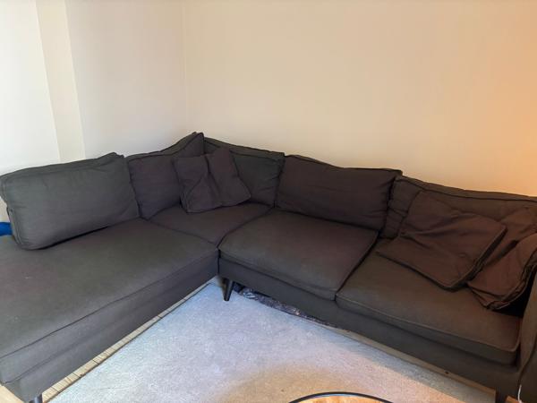 Goossens hoek/ chaise longue bank