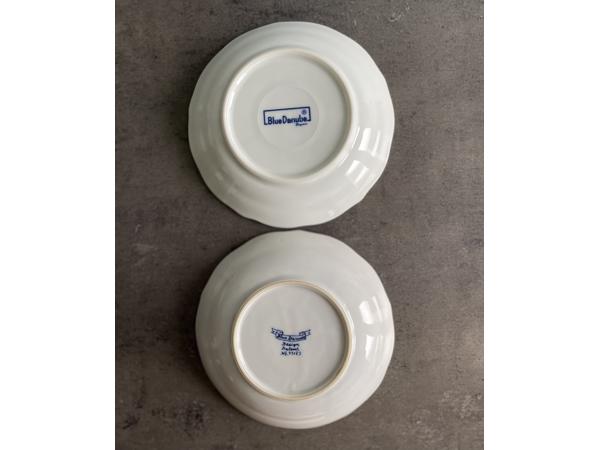 Vintage Blue Danube porseleinen bordjes