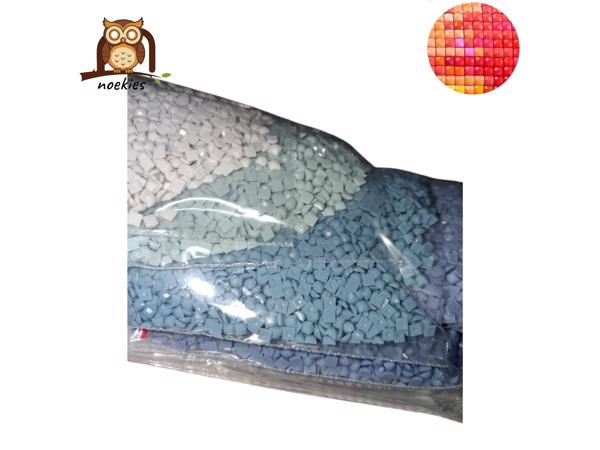 nr 23 Diamond Painting witte wolf 50x40cm (vierkant)