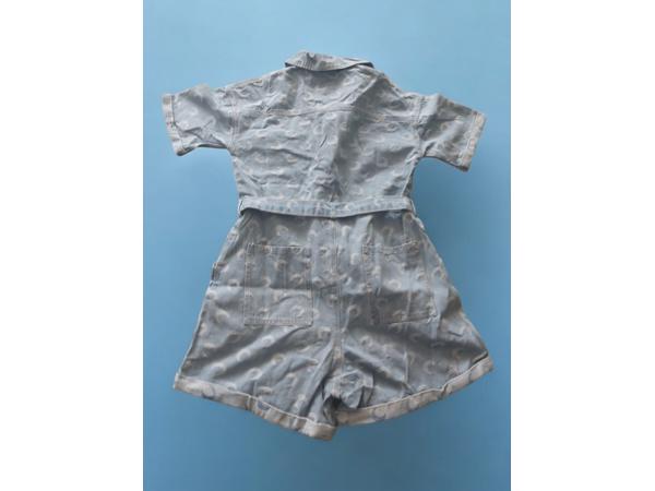 White Icy spijker playsuit maantjes blauw M/38