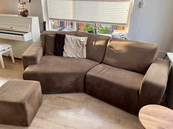 3-4 zitsbank met schuine hoek (Trapezium)