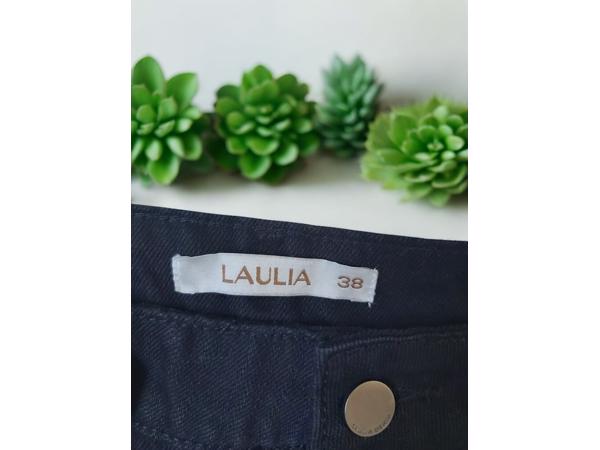 Jeans zwart met sier druk knopen S